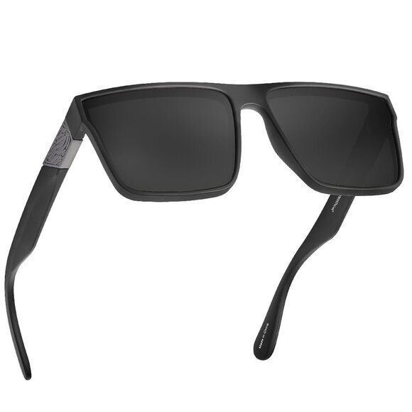 Retro Polarized Square Sunglasses UV400 Protection for Driving Outdoor main image 6